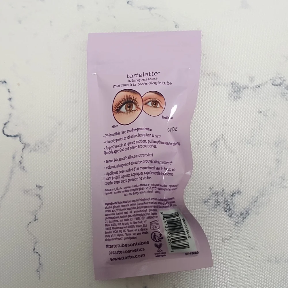 Tarte Tartelette Tubing Mascara Mini Travel Size .067 Oz